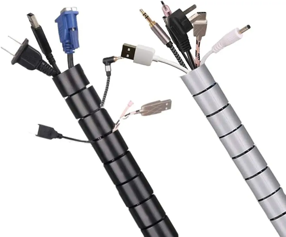 Don't hide your tech cables and cords. Display them artfully
