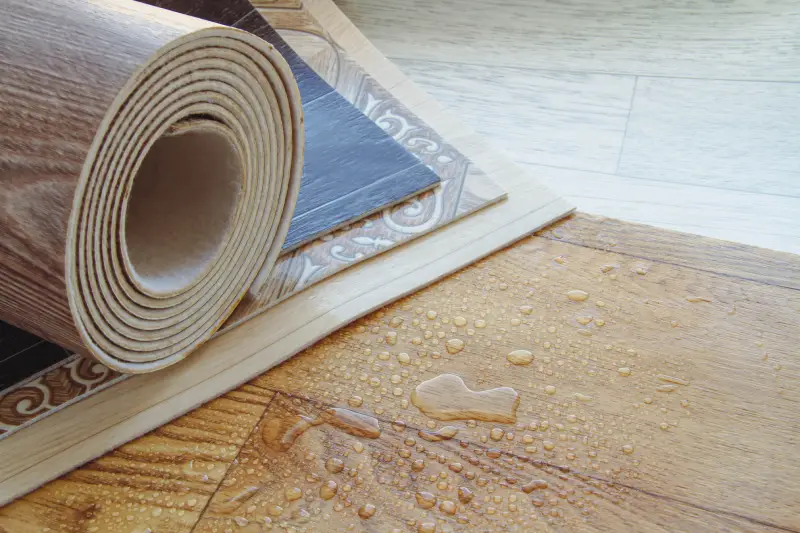 Floor Paper Waterproof Vinyl Flooring PVC Sheet Wood Floor Self
