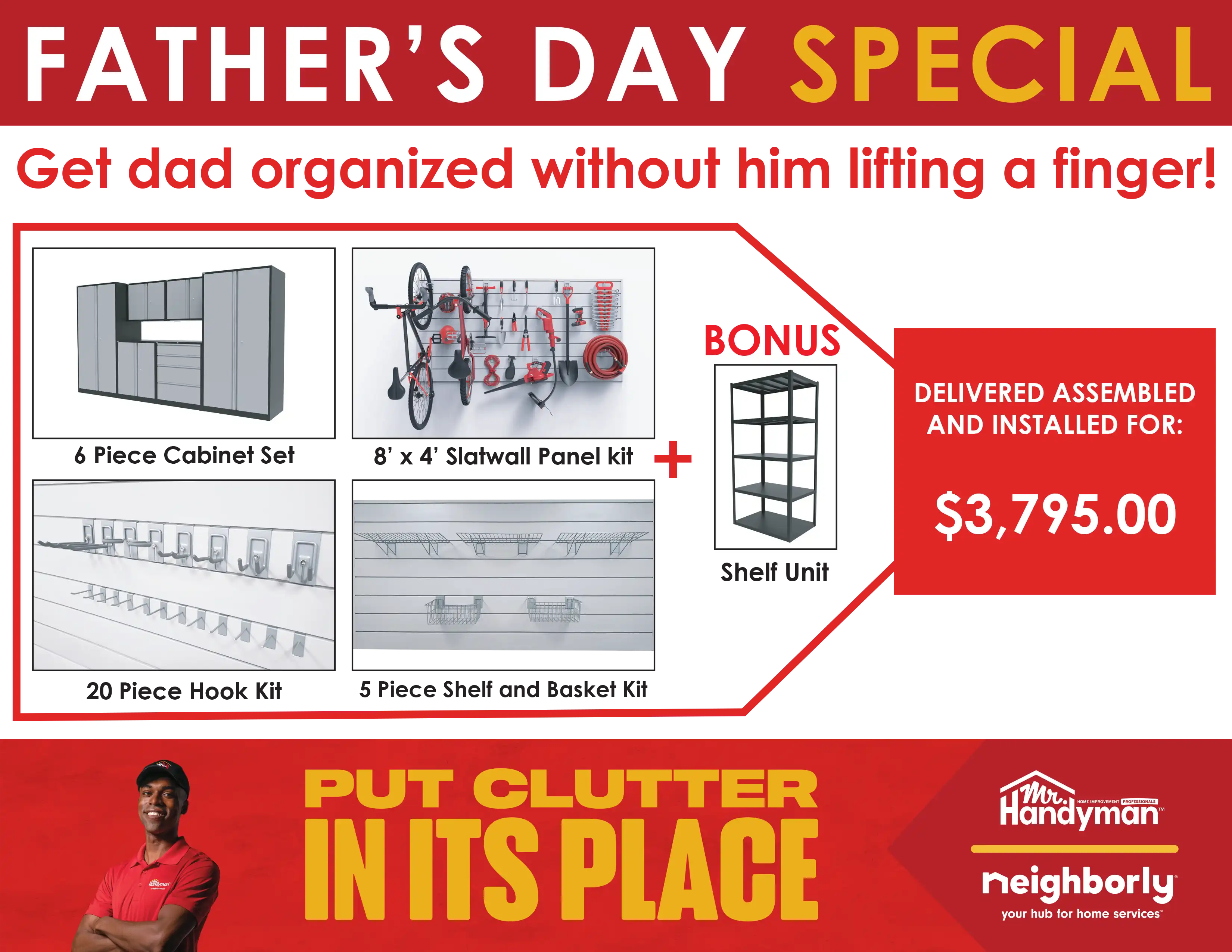 Father's Day Special offered by Mr. Handyman serving Naples, Marco Island and Immokalee