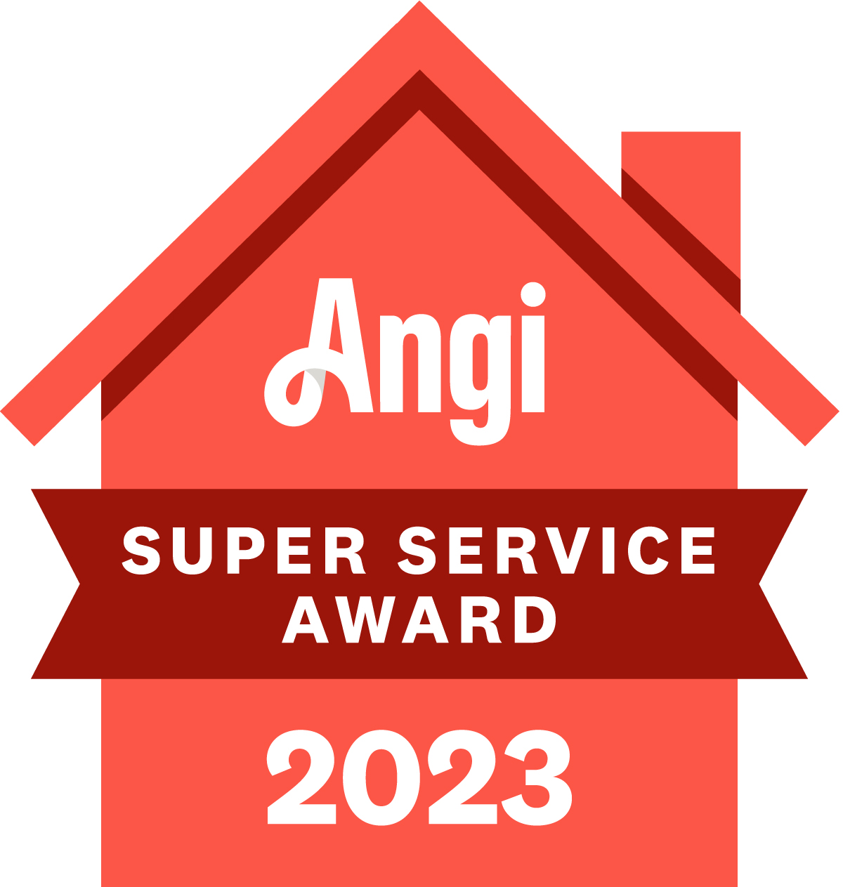 Angi's Super Service Award 2023 Logo.