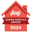 Angi's Super Service Award 2024 Logo.