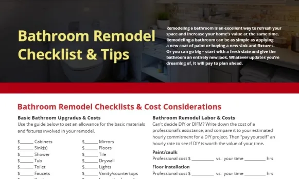 Bathroom Remodel Checklist Tips Mr Handyman