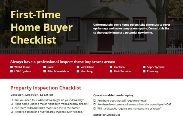 Must-Have Checklist for First-Time Home Buyers