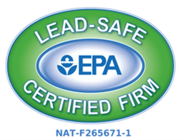 EPA Lead Safe Certified Firm badge.