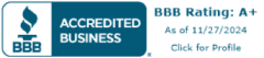 Better Business Bureau Accredited Business badge.